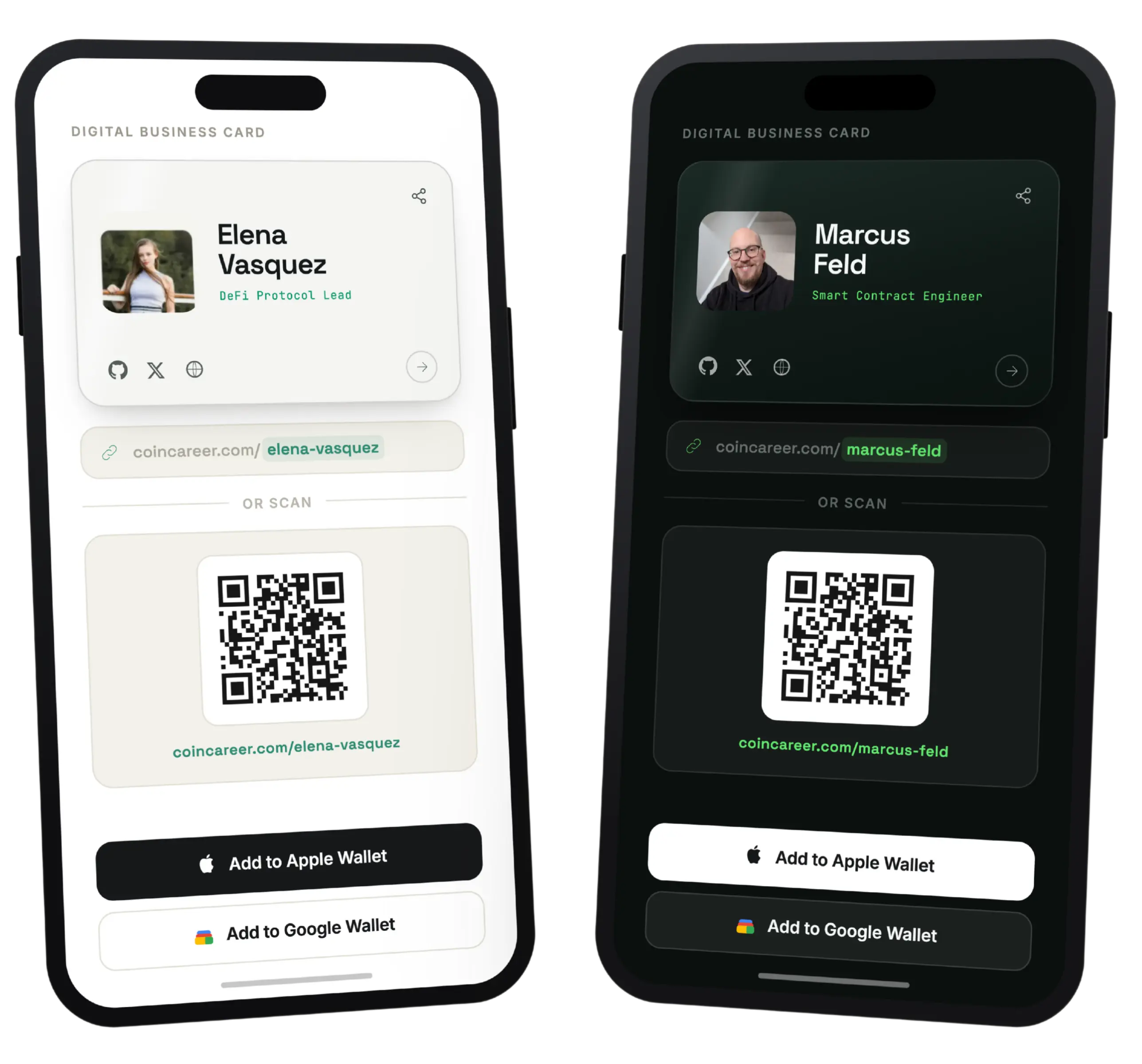 Virtual Business Cards preview